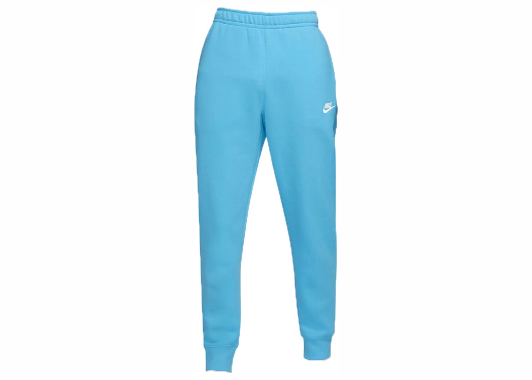 Pre-owned Nike Sportswear Women's Club Fleece Jogger Pants Baltic Blue/white/white