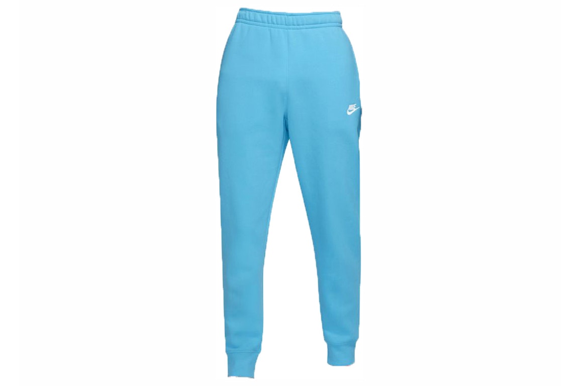 Pre-owned Nike Sportswear Women's Club Fleece Jogger Pants Baltic Blue/white/white