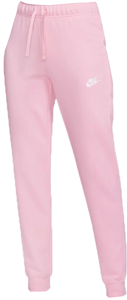 Nike Sportswear Women's Club Fleece Jogger Pants Med Soft Pink/White - FW22  - US
