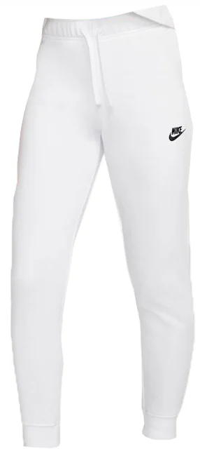 Nike Sportswear Women's Club Fleece Jogger Pants White/Black - FW22 - US
