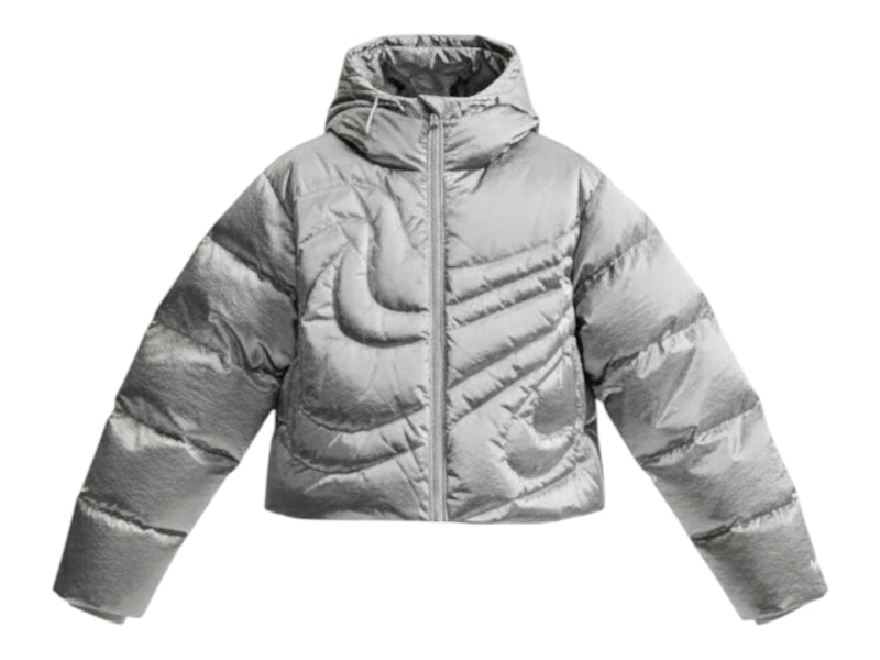 nike silver jacket women's