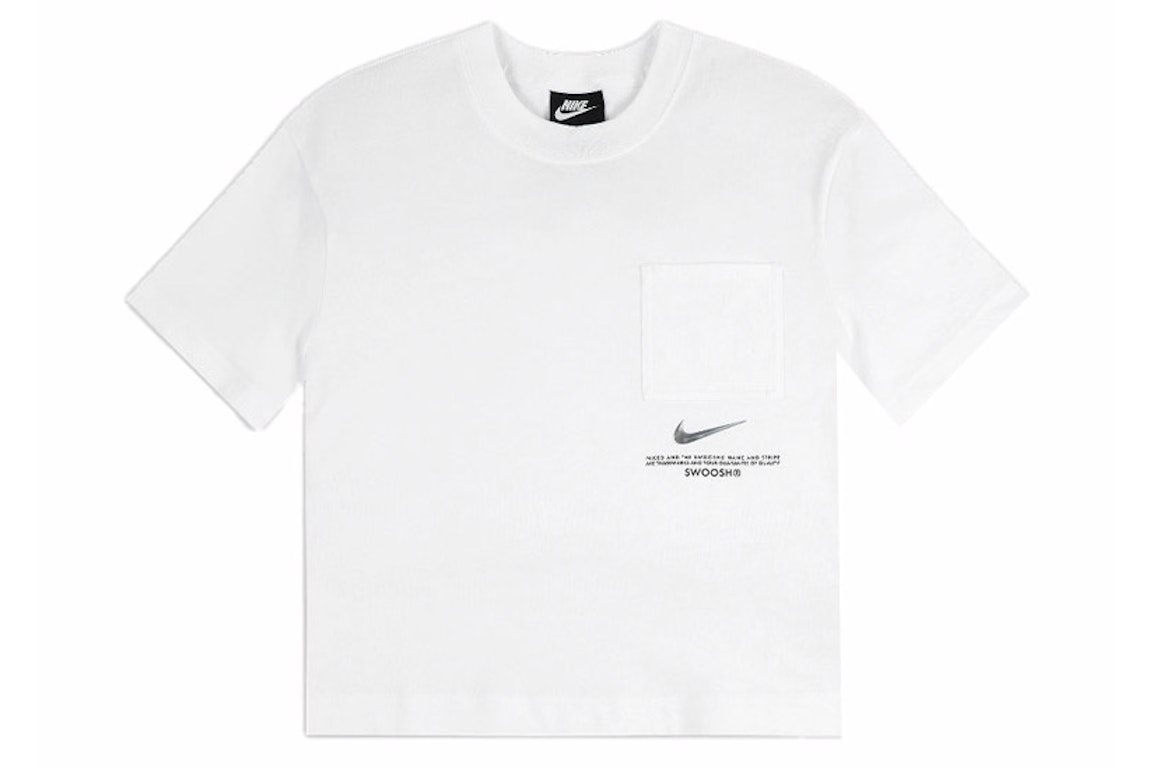Pre-owned Nike Sportswear Women's Swoosh T-shirt White