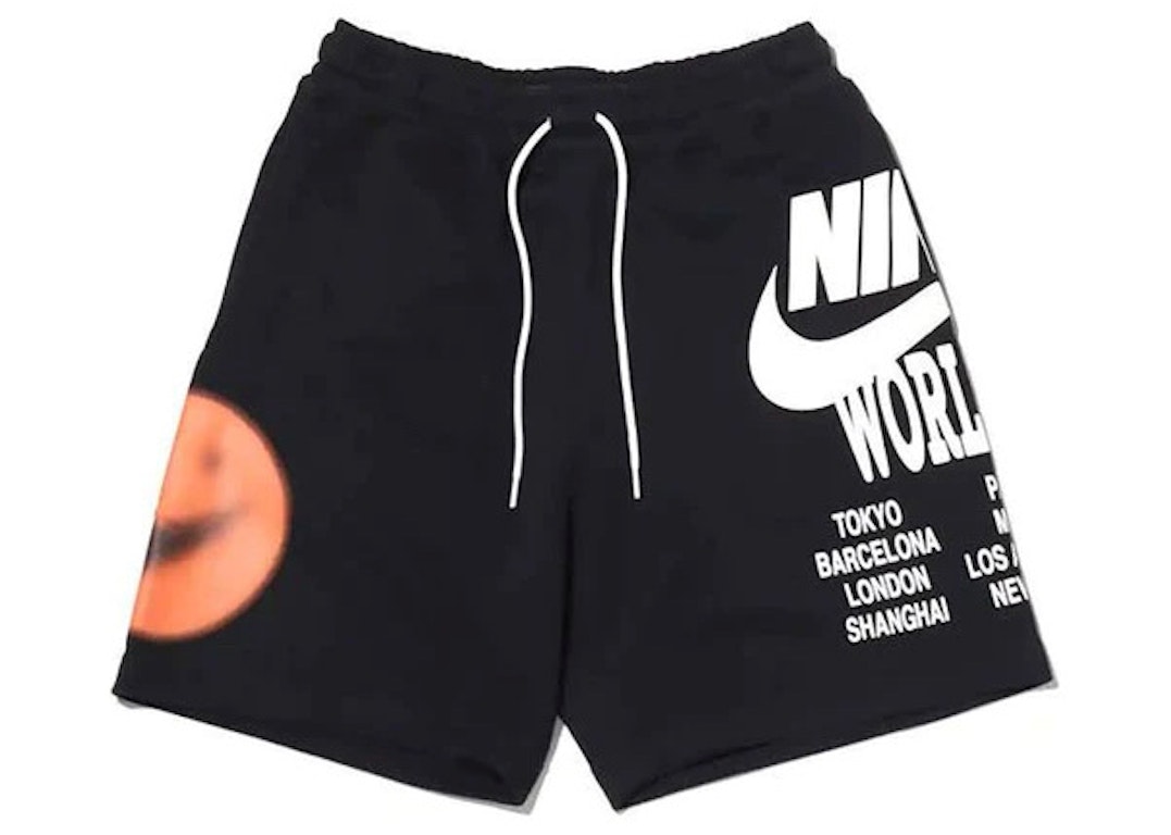 Pre-owned Nike Sportswear World Tour Shorts (asia Sizing) Black