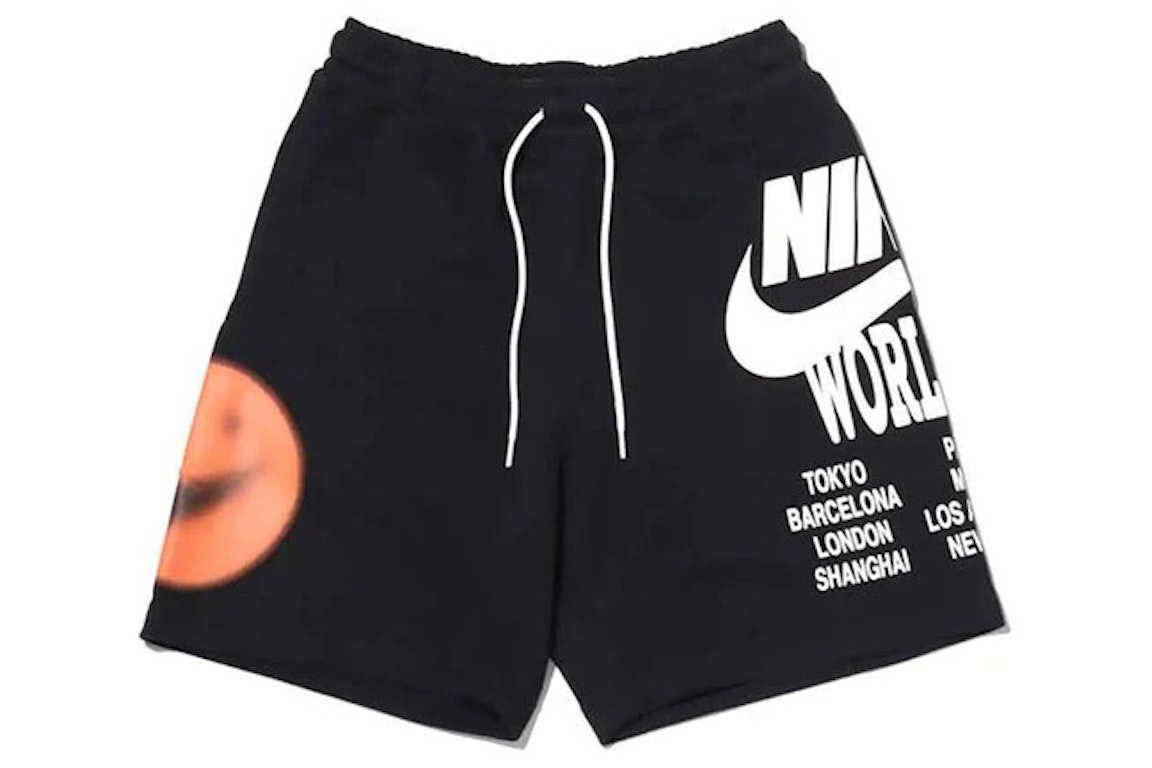 Pre-owned Nike Sportswear World Tour Shorts (asia Sizing) Black