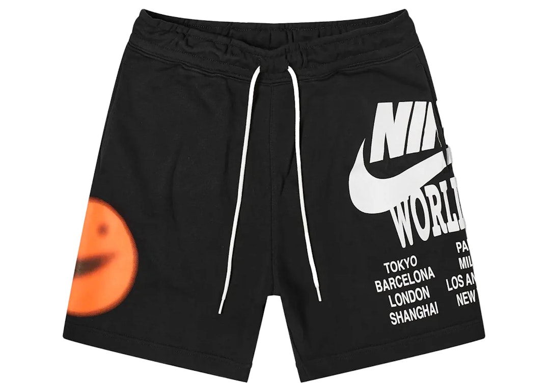 Pre-owned Nike Sportswear World Tour Shorts Black