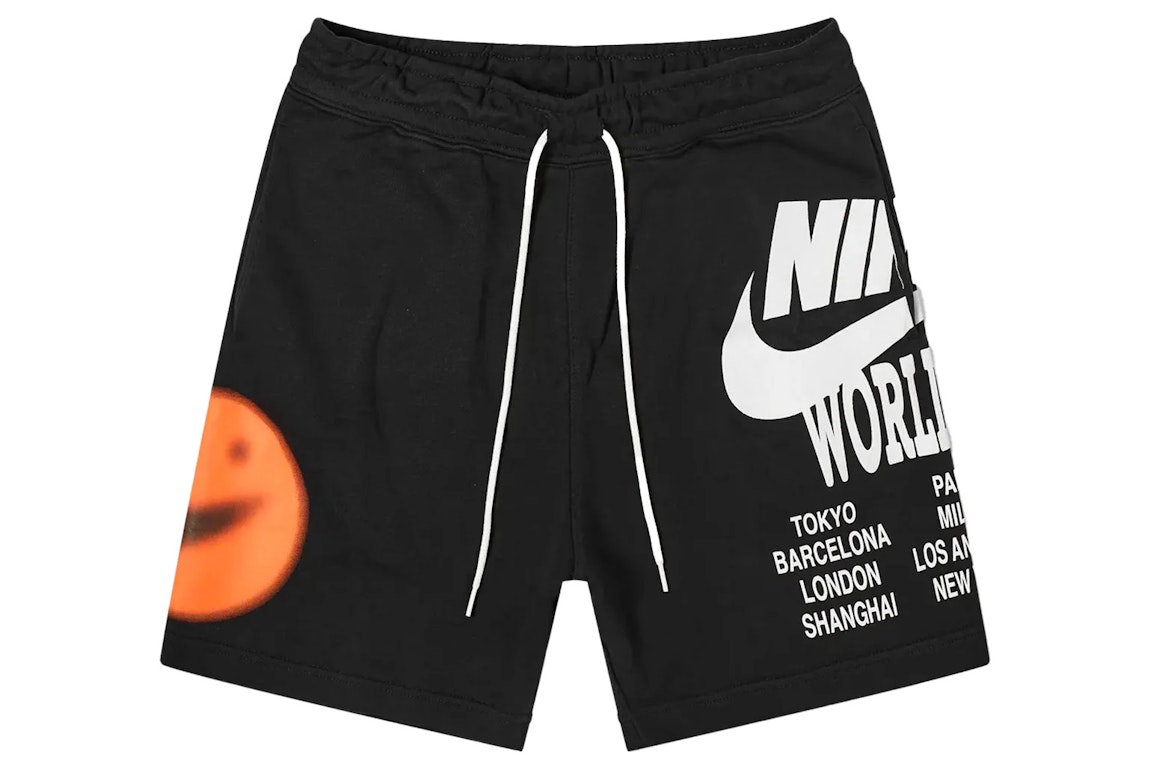 Pre-owned Nike Sportswear World Tour Shorts Black