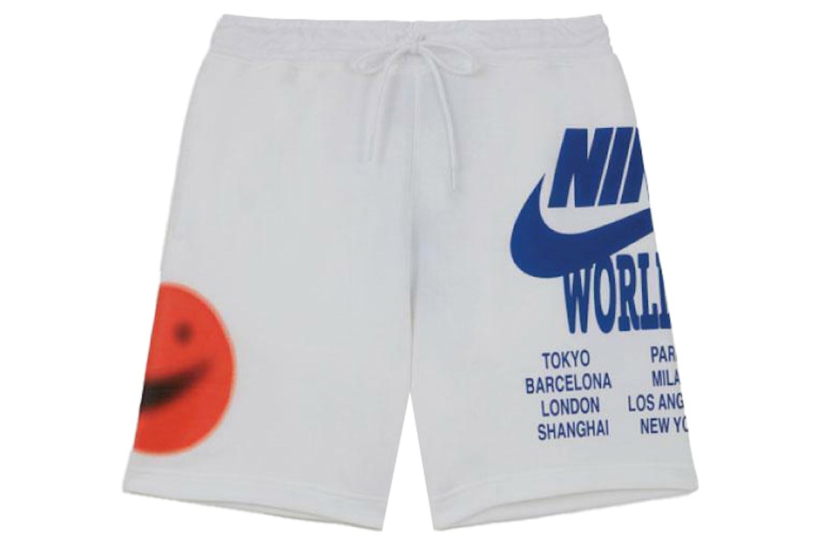 Pre-owned Nike Sportswear World Tour Shorts White