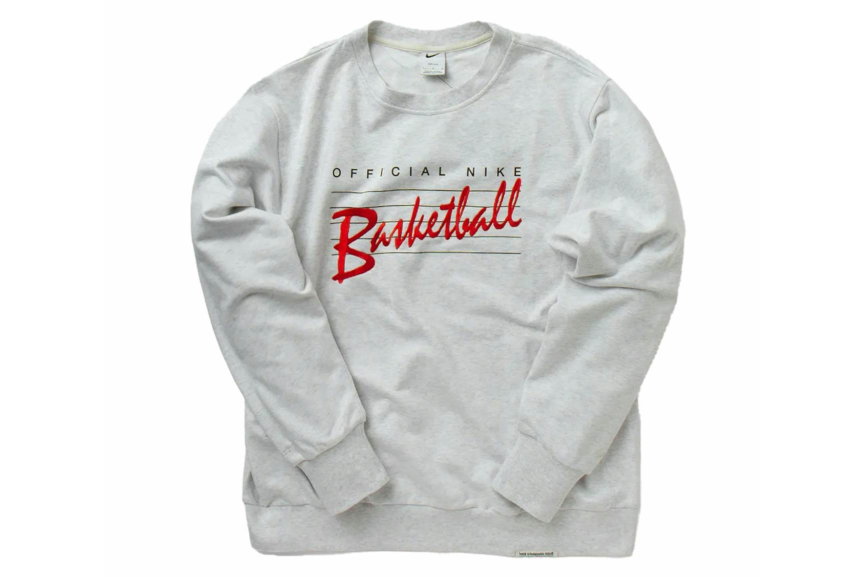 Nike Standard Issue Basketball Dri-Fit Sweatshirt Grey/Birch Heather Men's - SS24 - US