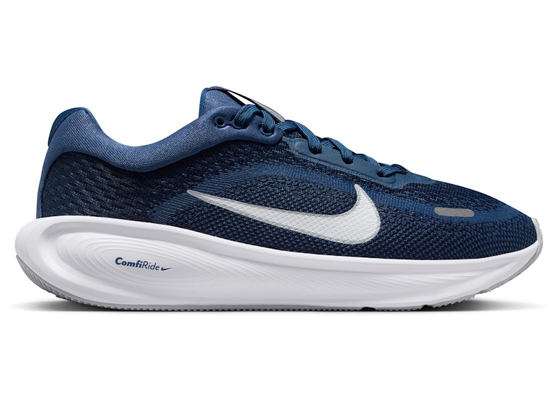 Pre-owned Nike Stellar Ride White Sneakers In Midnight Navy Blue/black/mystic Navy Blue