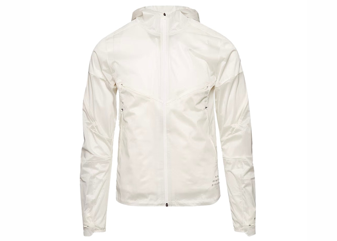 Pre-owned Nike Storm-fit Adv Run Division Waterproof Jacket White