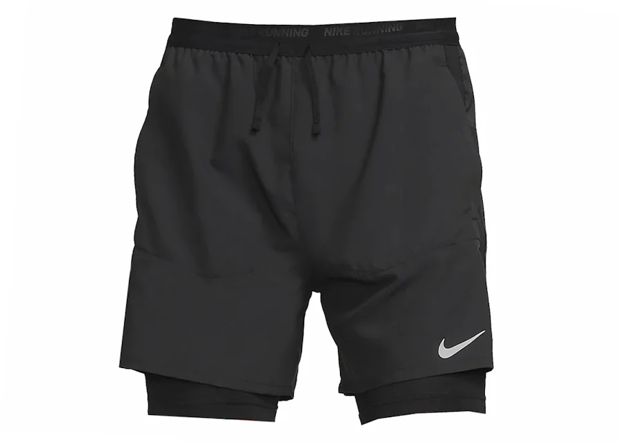 Nike Stride Dri-FIT 5 Hybrid Running Shorts Black Men's - FW23 - US