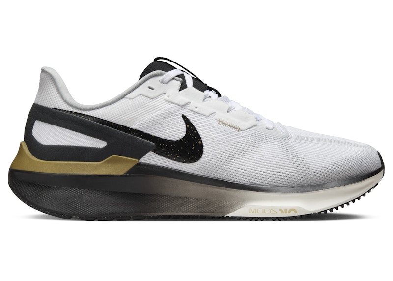 Nike Structure 25 White Metallic Gold Light Smoke Grey Black Nike Structure 25 White Metallic Gold Light Smoke Grey Black