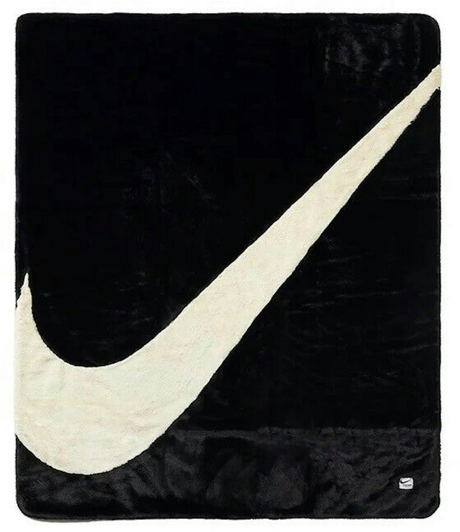 Nike Swoosh Faux Fur Blanket Black/Fossil/Off White - FW20 - US