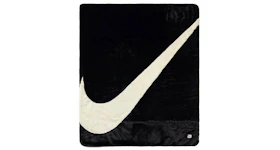 Nike Swoosh Faux Fur Blanket Black/Fossil/Off White