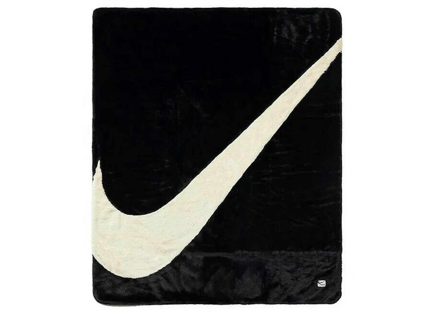 Nike Swoosh Faux Fur Blanket Black Fossil Off White Fw Nike Swoosh Faux Fur Blanket Black Fossil Off White Fw