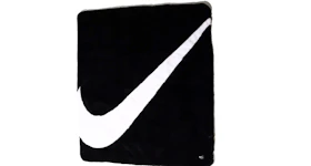 Nike Swoosh Faux Fur Blanket Black White