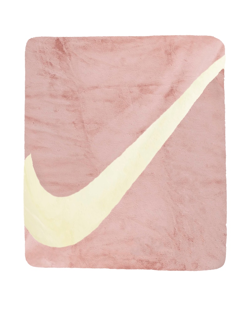 Nike Swoosh Faux Fur Blanket Pink Oxford/Cashmere/Cashmere