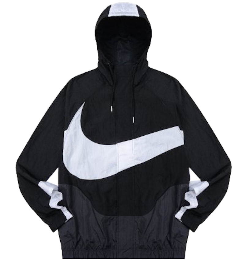 Clothing Nike Swoosh Woven Jacket Black Nike Swoosh Woven Lined