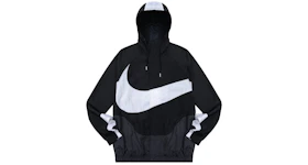 Nike Swoosh Woven Lined Jacket Black/White