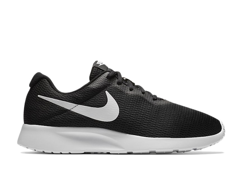 Nike tanjun mens on sale black and white