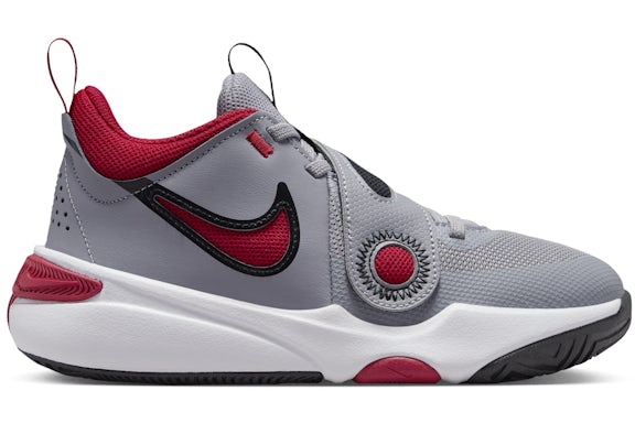 Nike Team Hustle D 11 Cement Grey Black White Gym Red (GS)
