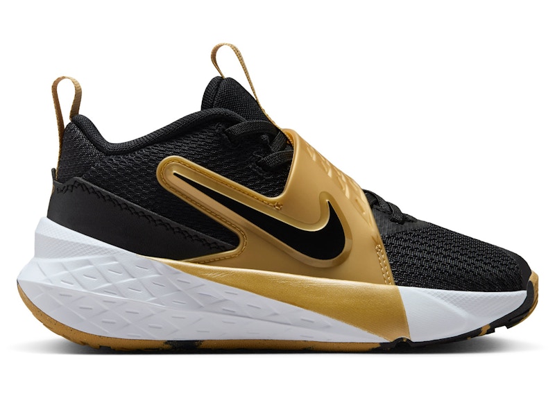 Nike Team Hustle D 12 Black Metallic Gold White (PS Nike Team Hustle D 12 Black Metallic Gold White (PS