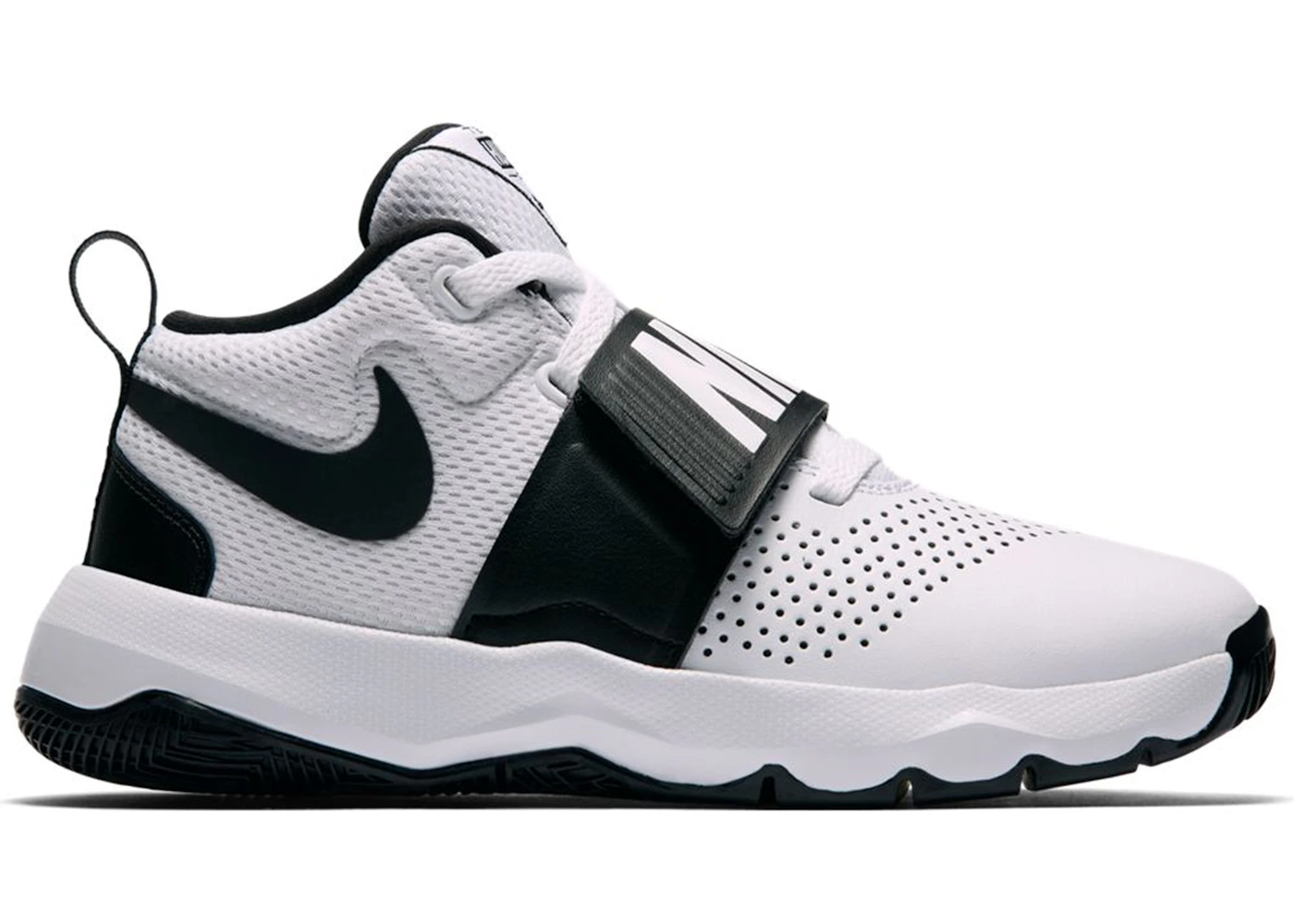 Nike Team Hustle D 8 White Black GS
