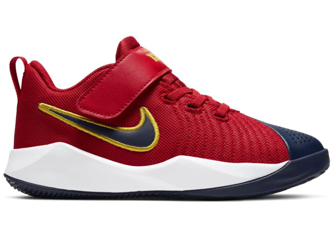 Nike Team Hustle Quick 9 University Red White (PS) - AT5299-602 - US