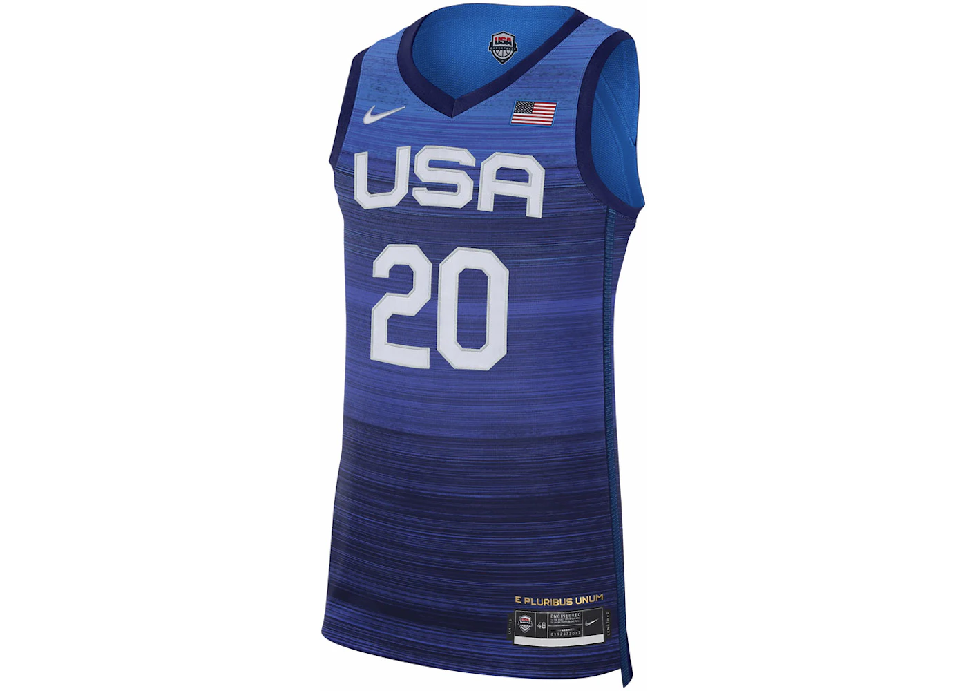 Nike Team USA 2020 Road Vaporknit Authentic Jersey Blue Men's - US