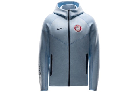 Nike Team USA Olympics 2024 Tech Fleece Full-Zip Hoodie Heather