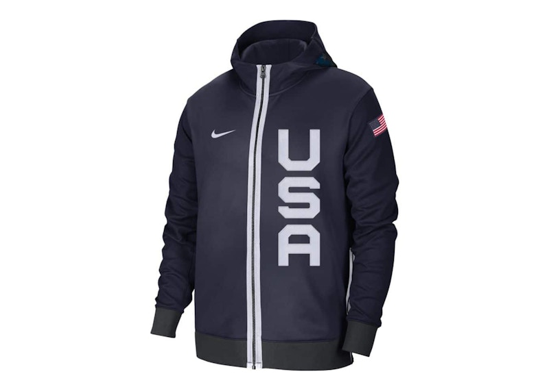 Nike Team USA Therma Flex Tokyo 2020 Showtime Hoodie Obsidian