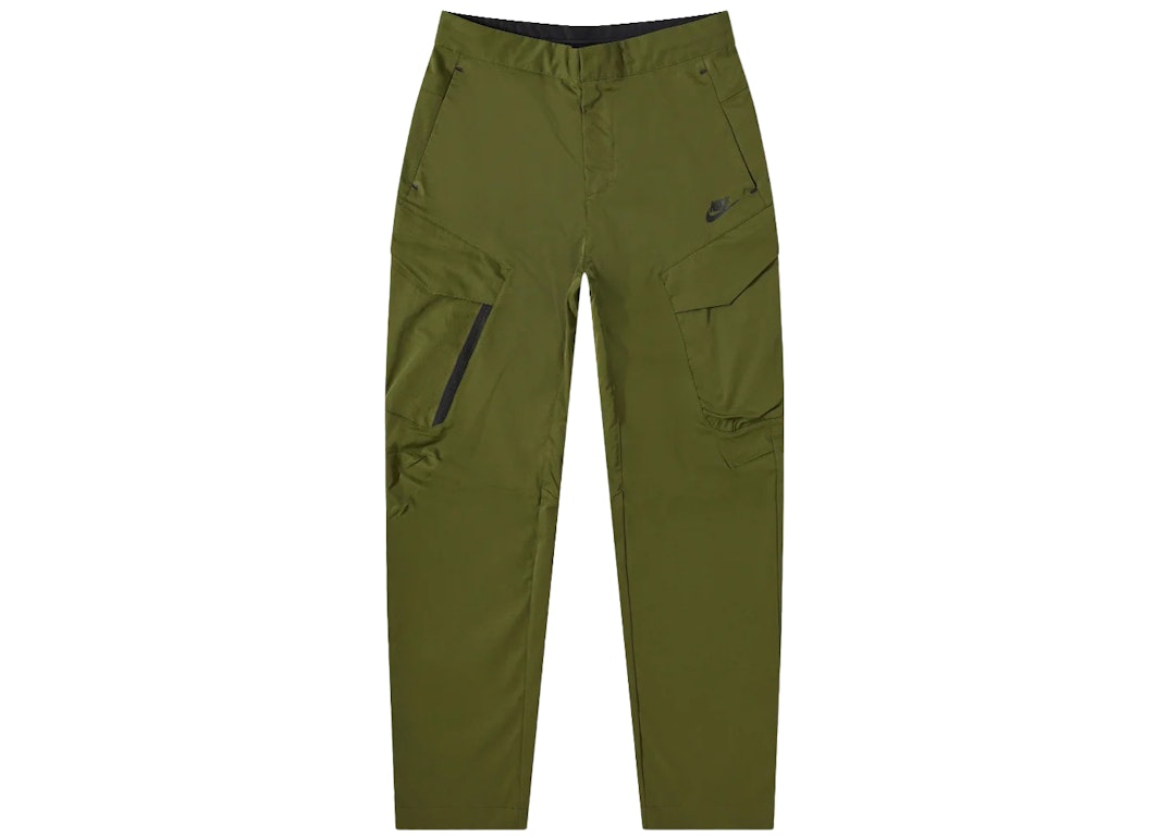 Pre-owned Nike Tech Essentials Woven Unlined Utility Pants Green