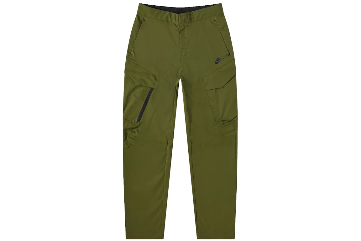Pre-owned Nike Tech Essentials Woven Unlined Utility Pants Green