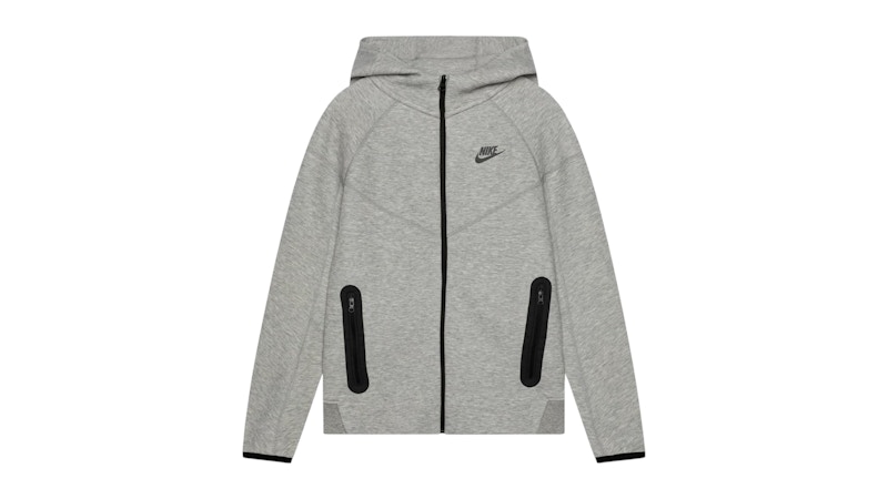 NIKE Pre-owned Tech Fleece Fullzip Extended Hoodie In Grey In Gray