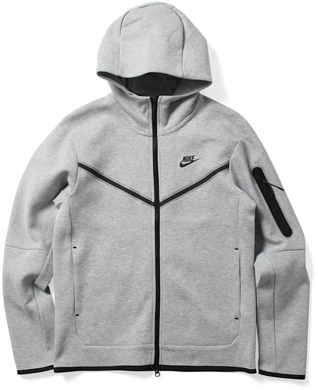 Nike Sportswear Tech Fleece Full-Zip Hoodie (Asia Sizing) Dark Grey ...