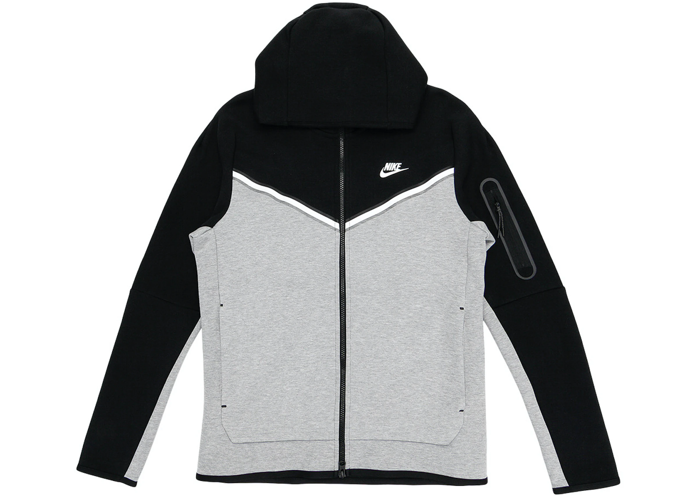 Aftrekken Voornaamwoord Minachting Nike Tech Fleece Full Zip Hoodie Black/Dark Grey Heather/White - US