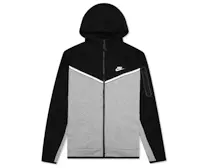 Nike Sportswear Tech Fleece Full-Zip Hoodie Black/Dark Grey Heather ...