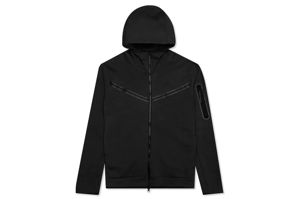 Sweat à capuche zippé Nike Sportswear Tech Fleece coloris noir