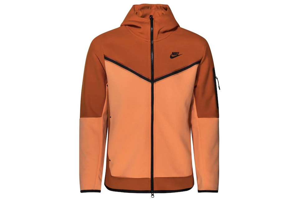 Nike Tech Fleece Full-Zip Hoodie Campfire Orange/Orange Frost/Black
