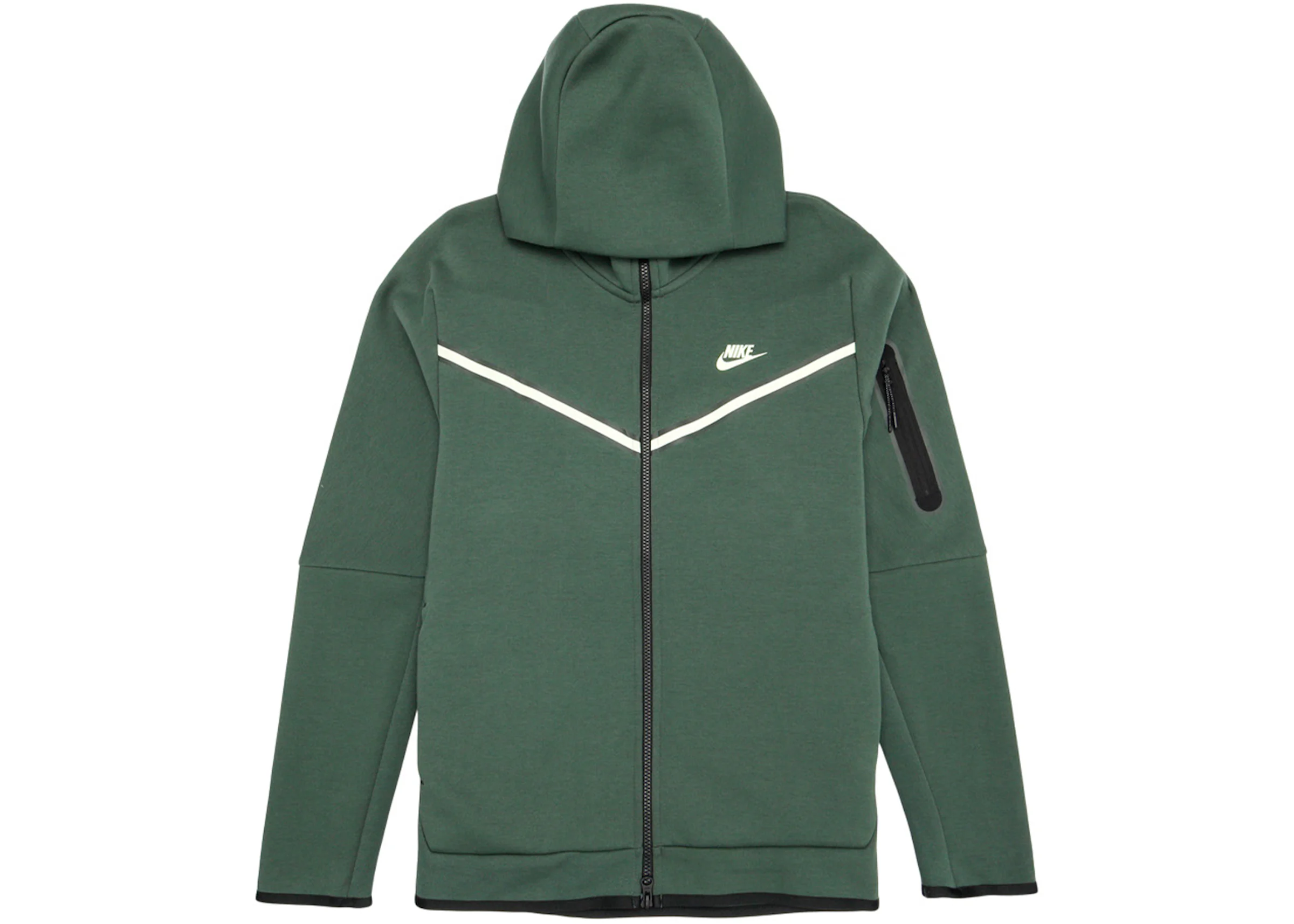 Nike Sportswear Tech Fleece Full-Zip Hoodie Galactic Green/Light Liquid  Lime Men's - US