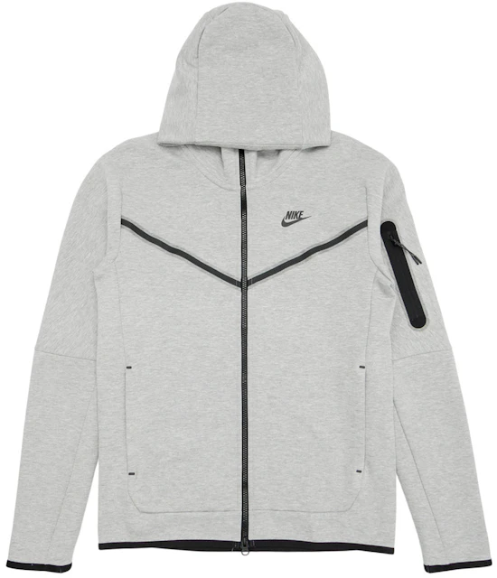 Nike Grey Tech Fleece Full Zip Hoodie | stickhealthcare.co.uk