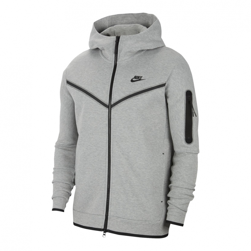 Nike Tech Fleece Full Zip Hoodie Grey -