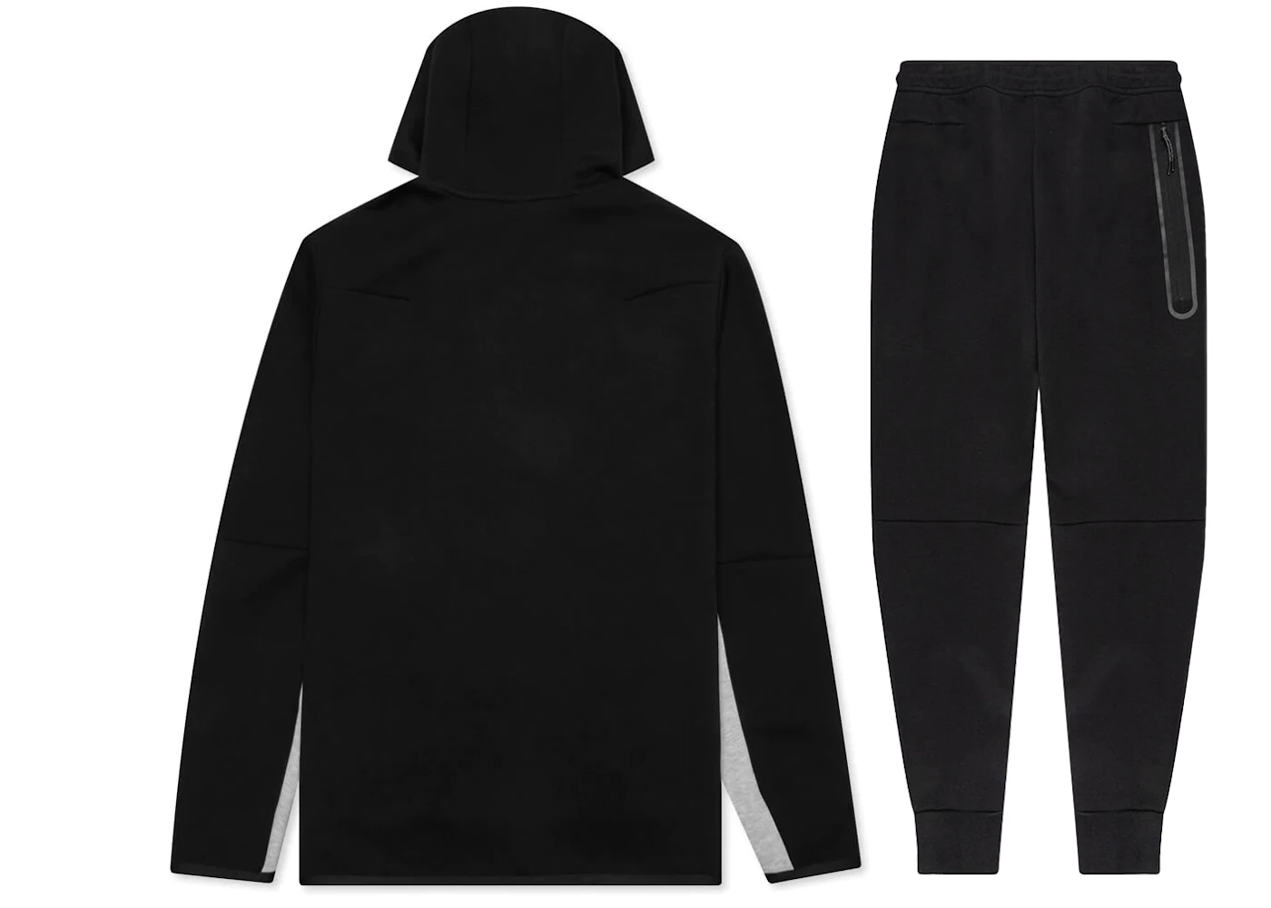 Nike Sportswear Tech Fleece Full Zip Hoodie & Joggers Set Black/Dark ...