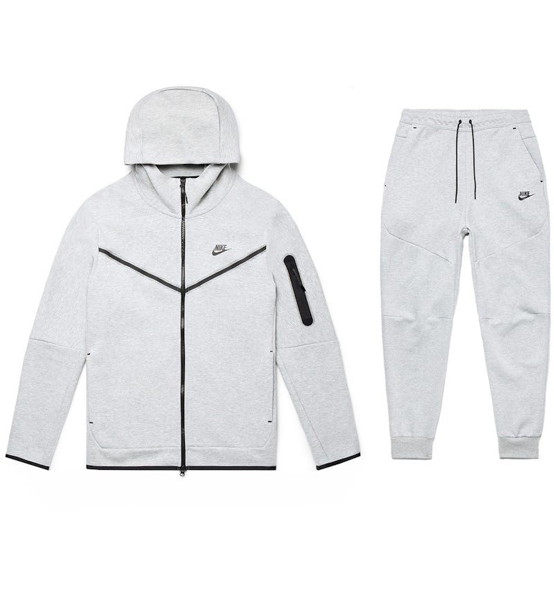 Grey Nike Tech Jogging Suit Men Nike Sportswear Tech Fleece Full