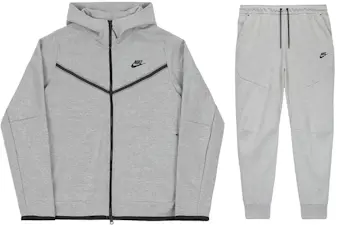 Nike Sportswear Tech Fleece Full Zip Hoodie & Joggers Set University ...