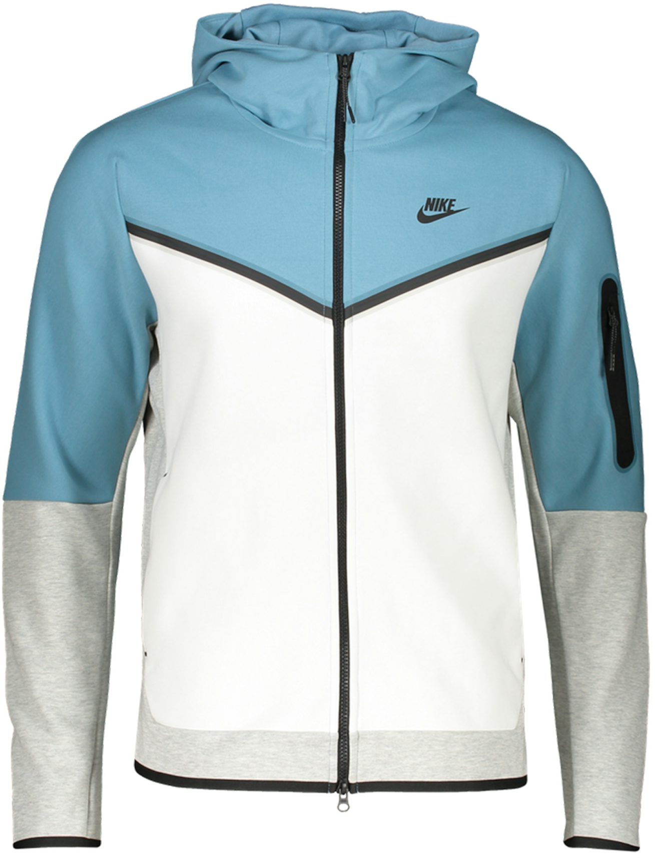 Supersonische snelheid stopverf Ruilhandel Nike Sportswear Tech Fleece Full-Zip Hoodie Light Blue/White/Grey Men's - US