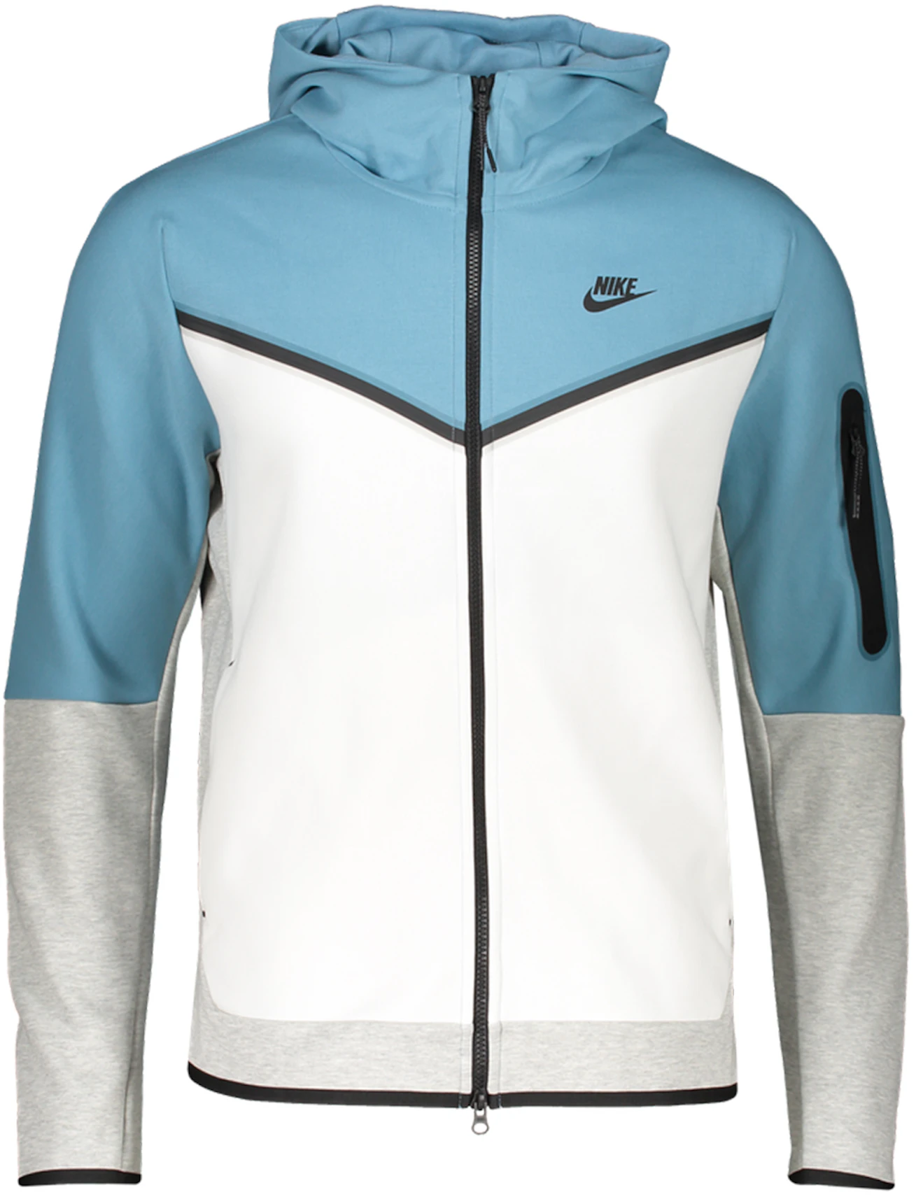 basketbal Dubbelzinnigheid constante Nike Sportswear Tech Fleece Full-Zip Hoodie Light Blue/White/Grey - US