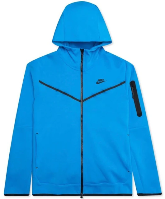 Bloesem Sluiting oplichterij Nike Tech Fleece Full Zip Hoodie Light Photo Blue/Black - US