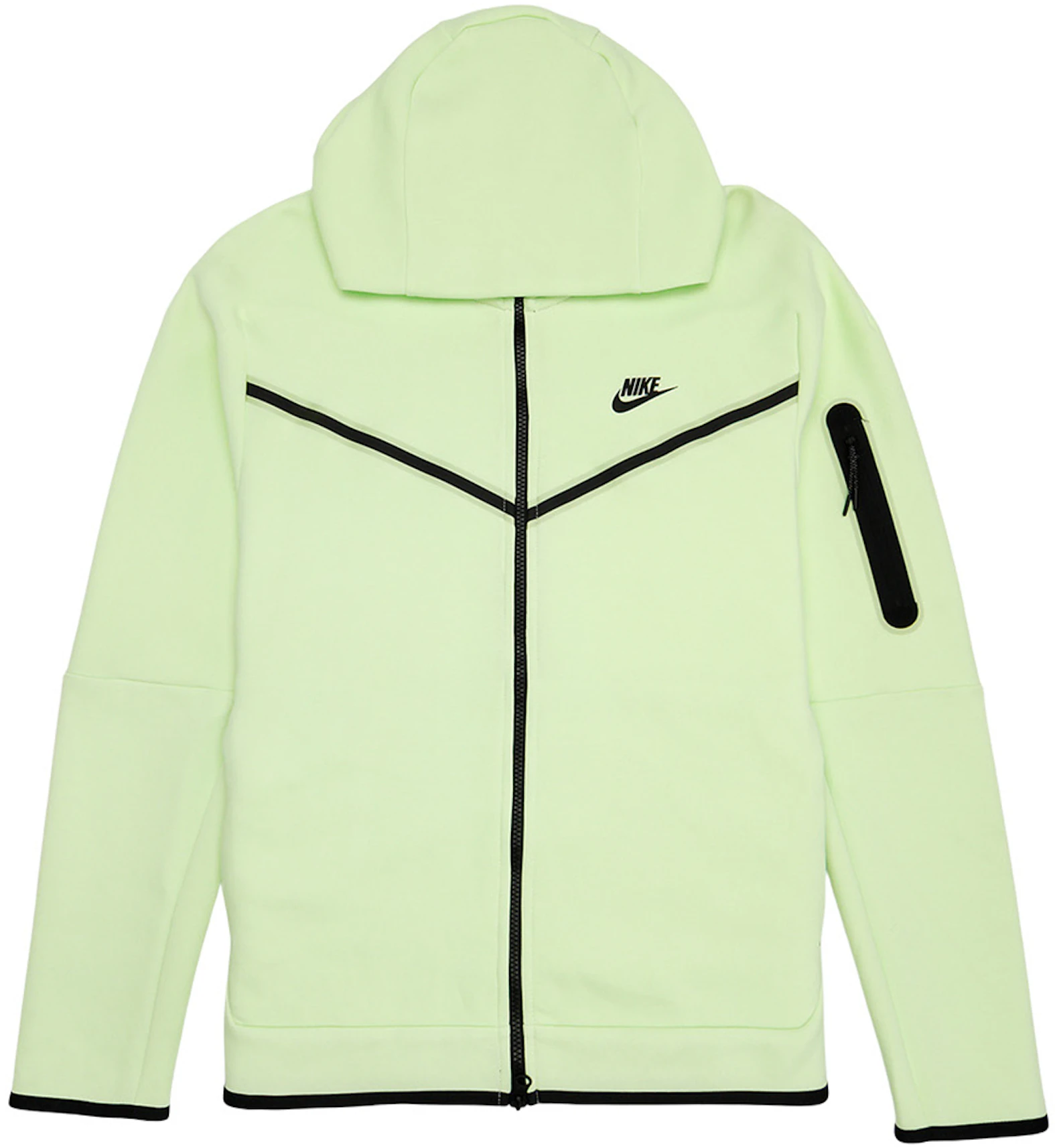 Droogte Symmetrie Vermindering Nike Tech Fleece Full-Zip Hoodie Neon Lime Green/Black - US