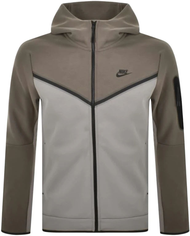 Nike Tech Fleece Full Zip Hoodie Olive Grey/Enigma Stone/Black - US